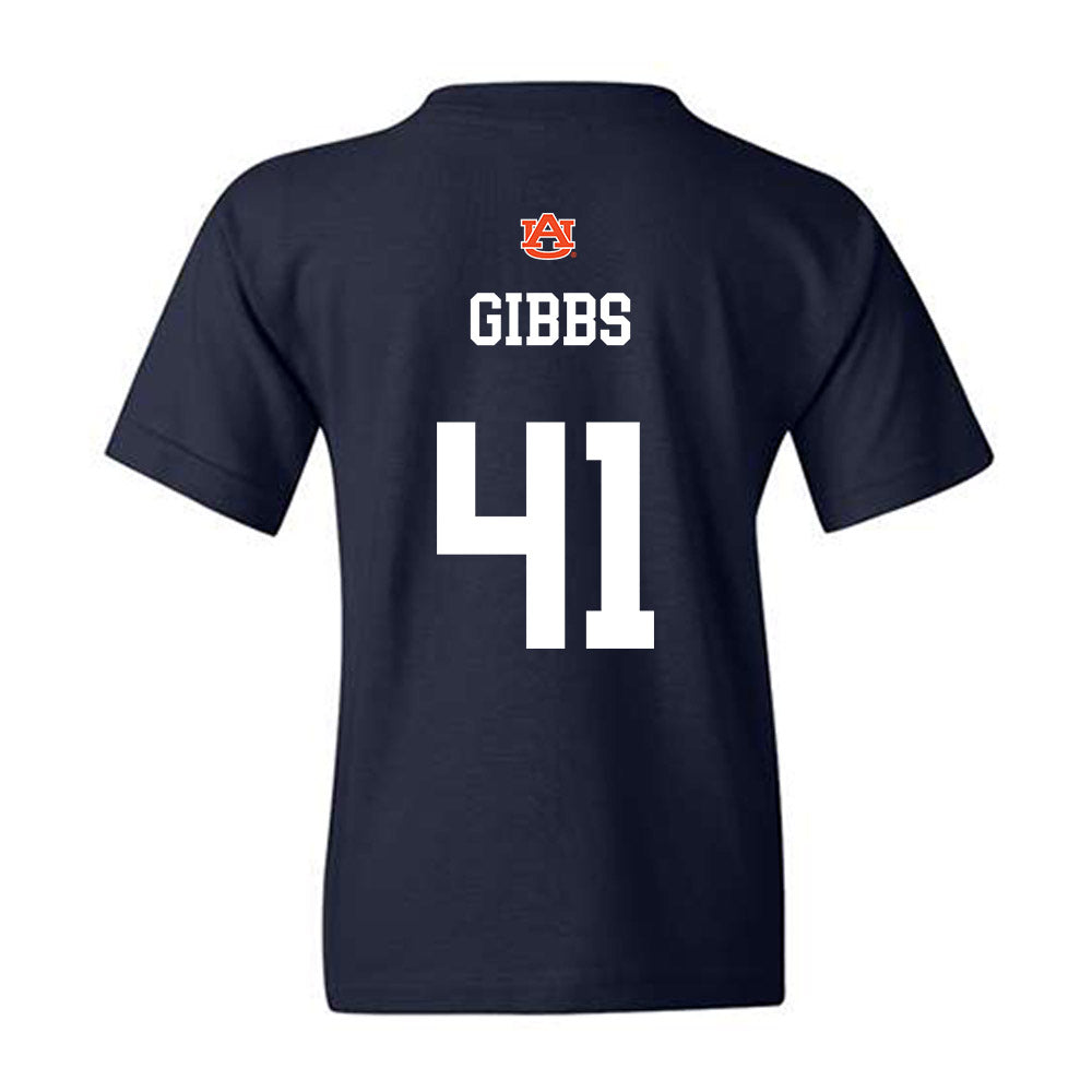 Auburn - NCAA Football : Connor Gibbs - Youth T-Shirt-1