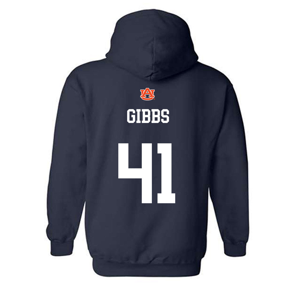 Auburn - NCAA Football : Connor Gibbs - Hooded Sweatshirt-1