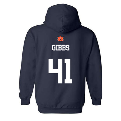 Auburn - NCAA Football : Connor Gibbs - Hooded Sweatshirt-1