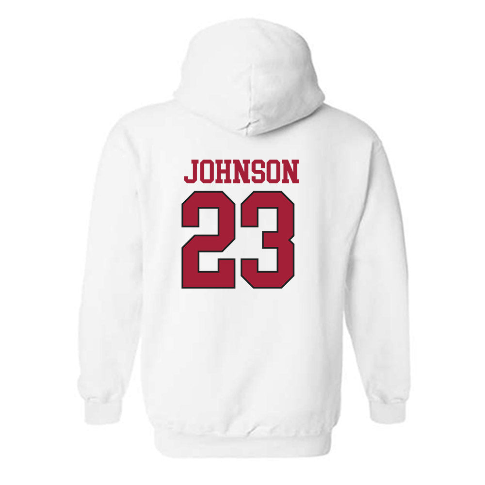 Arkansas - NCAA Softball : Reagan Johnson - Replica Shersey Hooded Sweatshirt