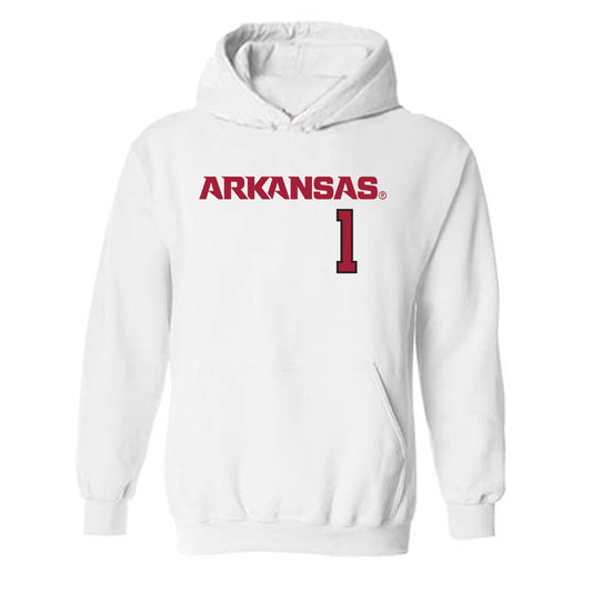 Arkansas - NCAA Softball : Brinli Bain - Replica Shersey Hooded Sweatshirt-0