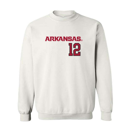 Arkansas - NCAA Softball : Payton Burnham - Replica Shersey Crewneck Sweatshirt-0