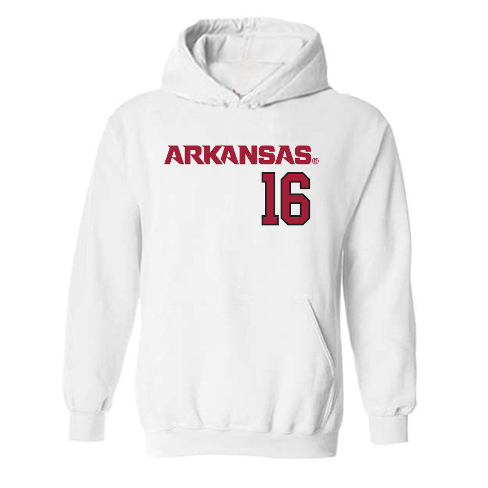 Arkansas - NCAA Softball : Ramsey Walker - Replica Shersey Hooded Sweatshirt-0