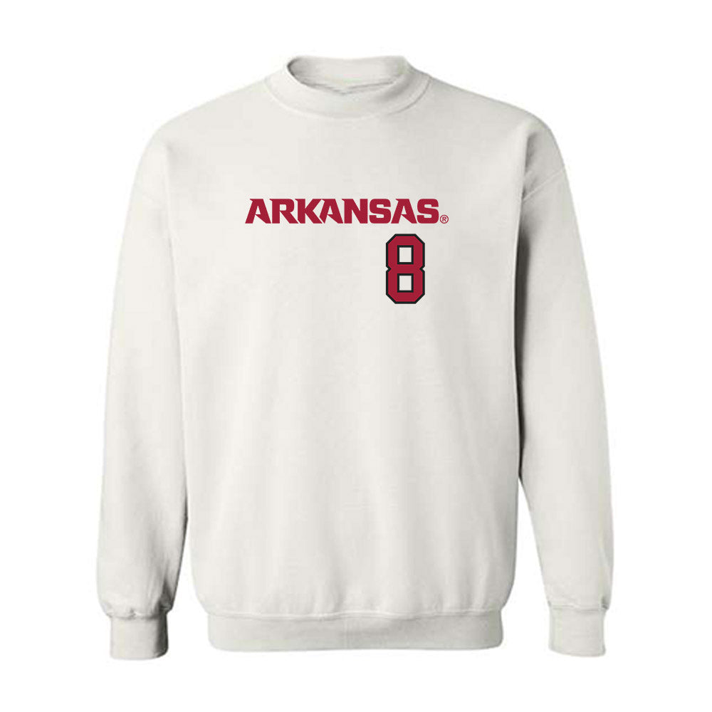 Arkansas - NCAA Softball : Kyler Del Duca - Replica Shersey Crewneck Sweatshirt-0