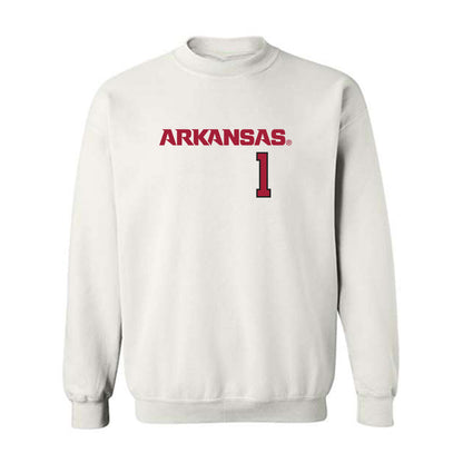 Arkansas - NCAA Softball : Brinli Bain - Replica Shersey Crewneck Sweatshirt-0