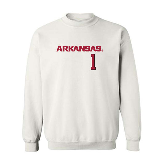 Arkansas - NCAA Softball : Brinli Bain - Replica Shersey Crewneck Sweatshirt-0