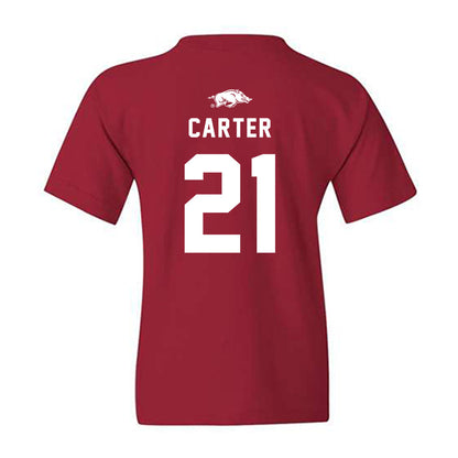 Arkansas - NCAA Softball : Ava Carter - Replica Shersey Youth T-Shirt-1