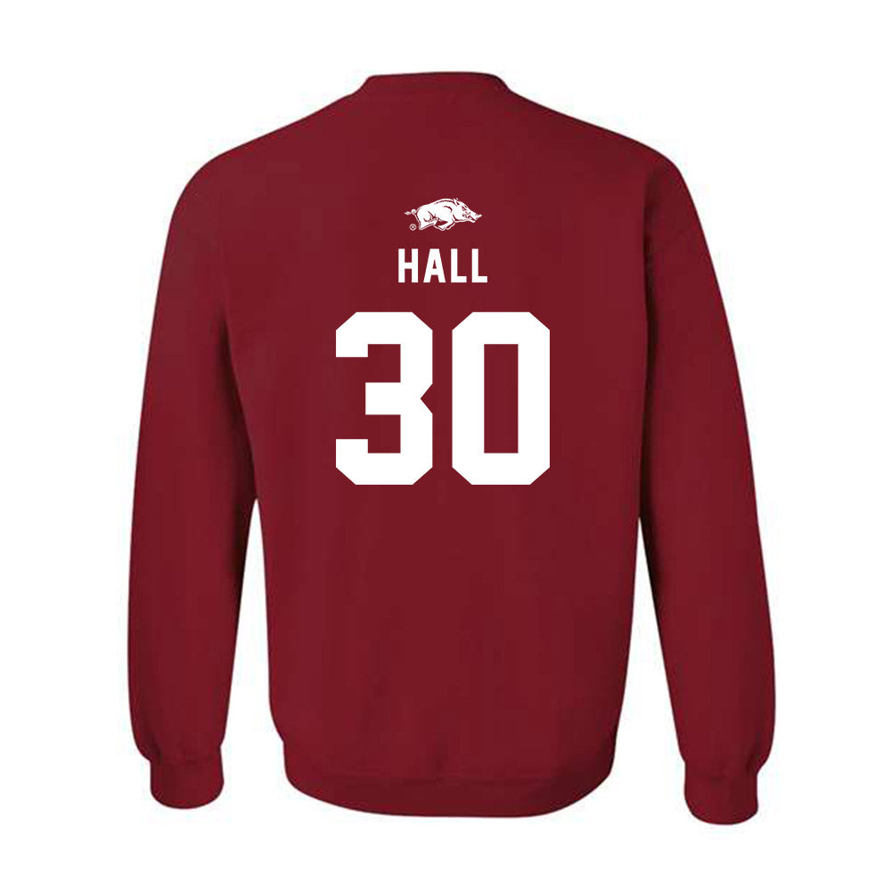 Arkansas - NCAA Softball : Khamari Hall - Replica Shersey Crewneck Sweatshirt-1