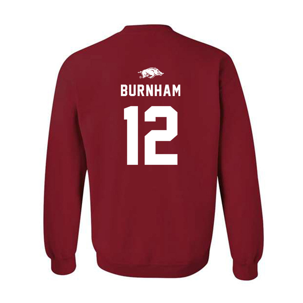 Arkansas - NCAA Softball : Payton Burnham - Replica Shersey Crewneck Sweatshirt-1