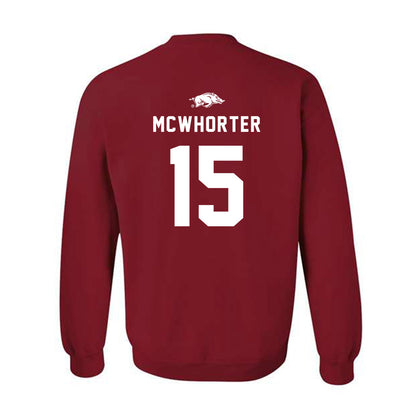 Arkansas - NCAA Softball : Lillie-Faye McWhorter - Replica Shersey Crewneck Sweatshirt-1