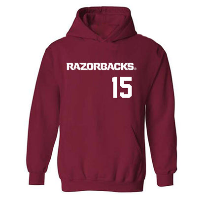 Arkansas - NCAA Softball : Lillie-Faye McWhorter - Replica Shersey Hooded Sweatshirt-0