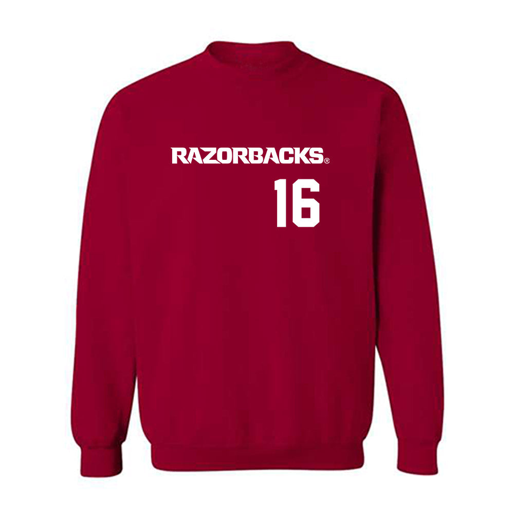Arkansas - NCAA Softball : Ramsey Walker - Replica Shersey Crewneck Sweatshirt-0
