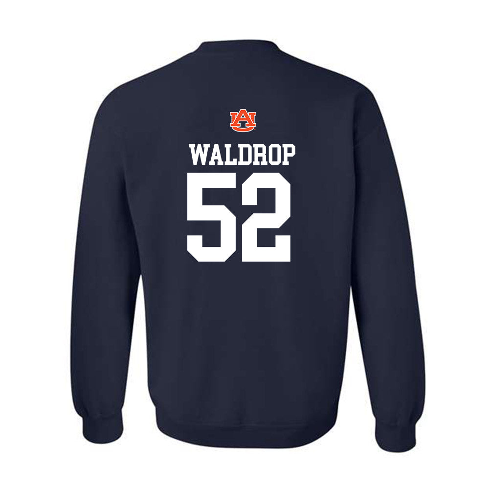 Auburn - NCAA Baseball : Tanner Waldrop - Replica Shersey Crewneck Sweatshirt-1