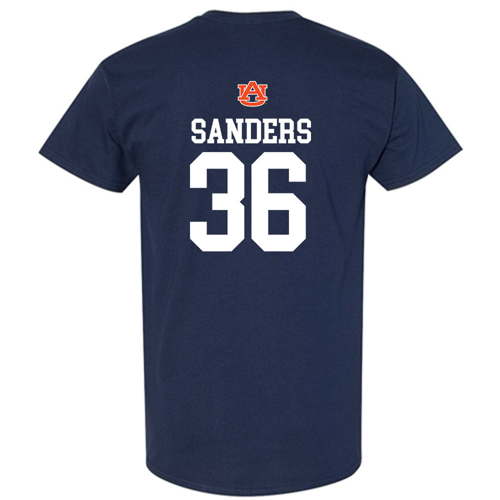 Auburn - NCAA Baseball : Jackson Sanders - Replica Shersey T-Shirt-1
