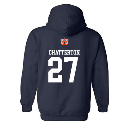 Auburn - NCAA Baseball : Christian Chatterton - Replica Shersey Hooded Sweatshirt-1