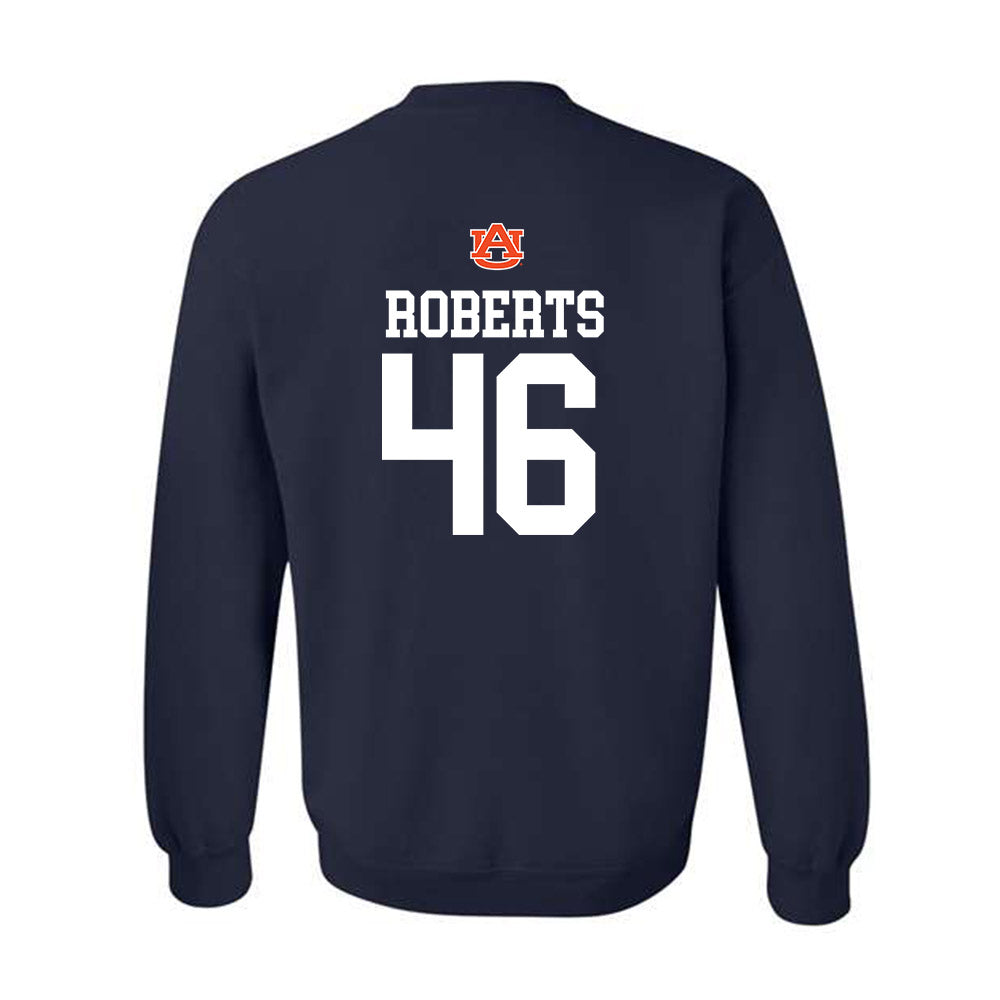 Auburn - NCAA Baseball : Saxon Roberts - Replica Shersey Crewneck Sweatshirt-1