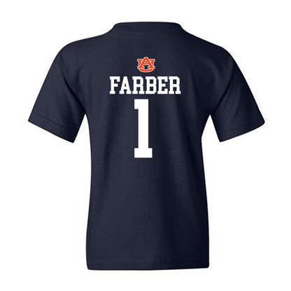 Auburn - NCAA Baseball : Ryne Farber - Replica Shersey Youth T-Shirt-1