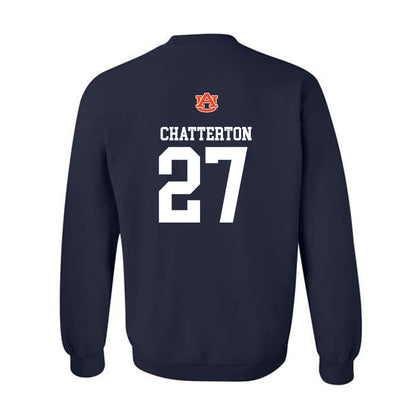 Auburn - NCAA Baseball : Christian Chatterton - Replica Shersey Crewneck Sweatshirt-1