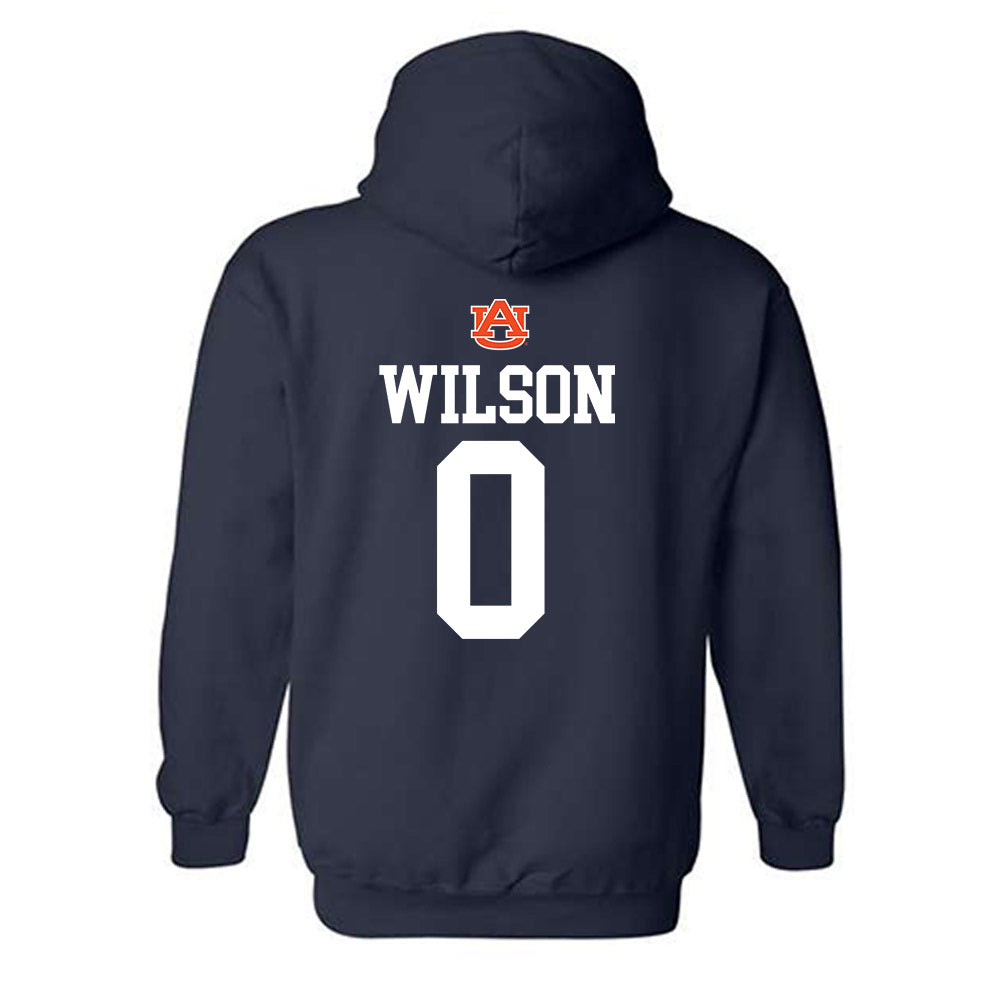 Auburn - NCAA Baseball : Brady Wilson - Replica Shersey Hooded Sweatshirt-1