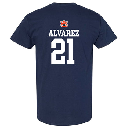 Auburn - NCAA Baseball : Andreas Alvarez - Replica Shersey T-Shirt-1