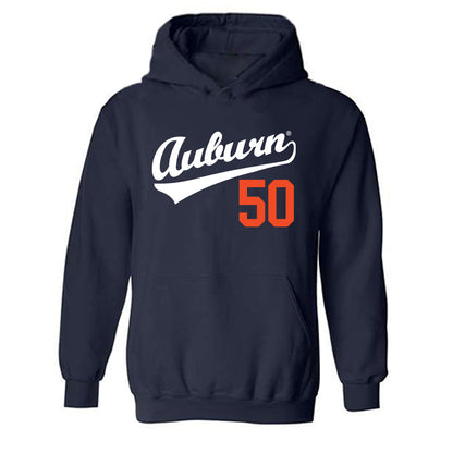 Auburn - NCAA Baseball : Brandon McCraine - Replica Shersey Hooded Sweatshirt-0