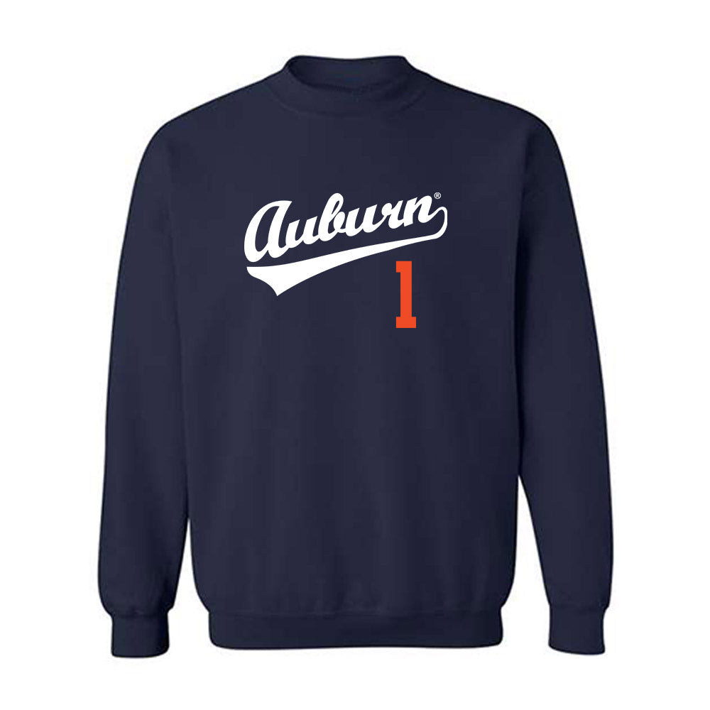 Auburn - NCAA Baseball : Ryne Farber - Replica Shersey Crewneck Sweatshirt-0