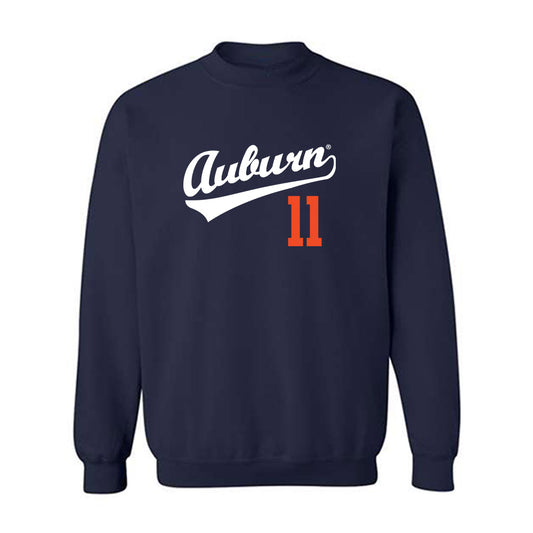 Auburn - NCAA Baseball : Brandon McCraine - Replica Shersey Crewneck Sweatshirt-0