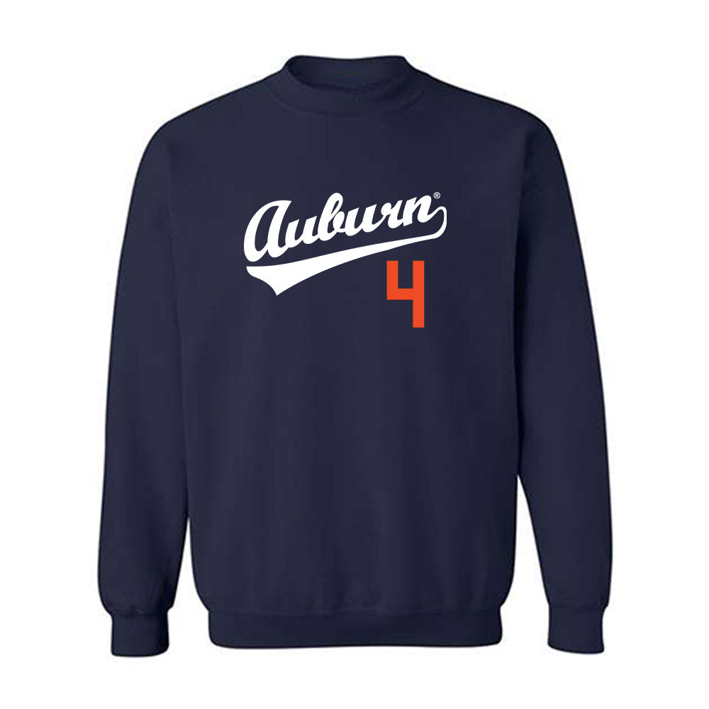 Auburn - NCAA Baseball : Andrew Dutton - Replica Shersey Crewneck Sweatshirt-0