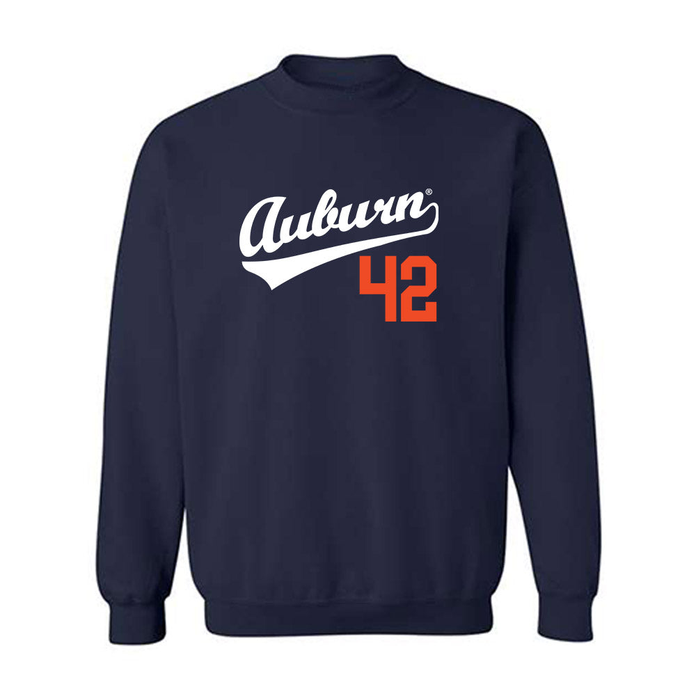 Auburn - NCAA Baseball : Abe Chancellor - Replica Shersey Crewneck Sweatshirt-0