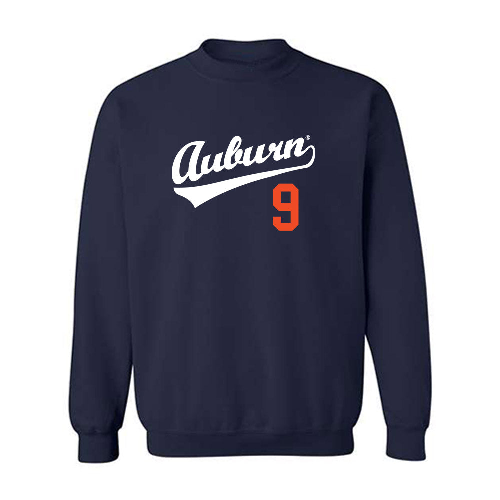 Auburn - NCAA Baseball : Jett Johnston - Replica Shersey Crewneck Sweatshirt-0