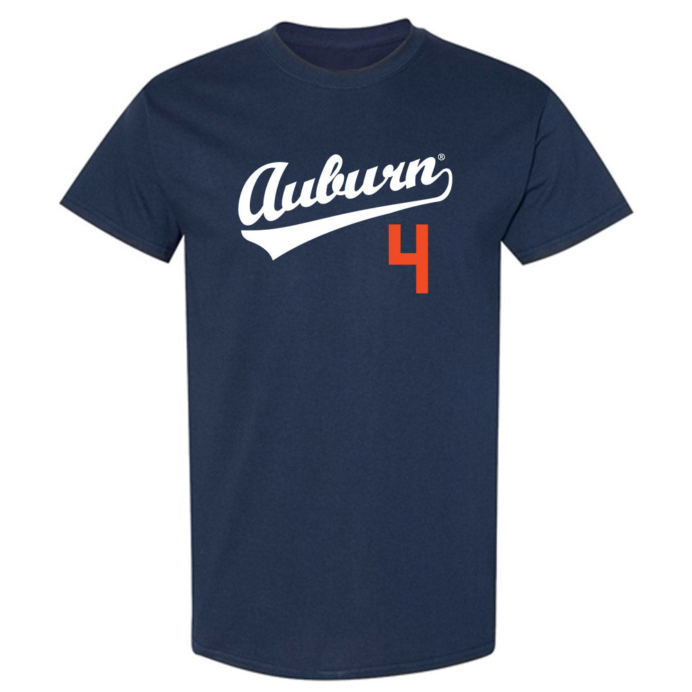 Auburn - NCAA Baseball : Andrew Dutton - Replica Shersey T-Shirt-0