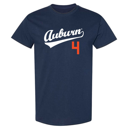 Auburn - NCAA Baseball : Andrew Dutton - Replica Shersey T-Shirt-0