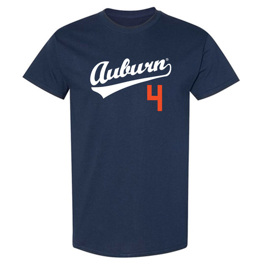 Auburn - NCAA Baseball : Andrew Dutton - Replica Shersey T-Shirt-0