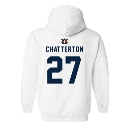 Auburn - NCAA Baseball : Christian Chatterton - Replica Shersey Hooded Sweatshirt-1
