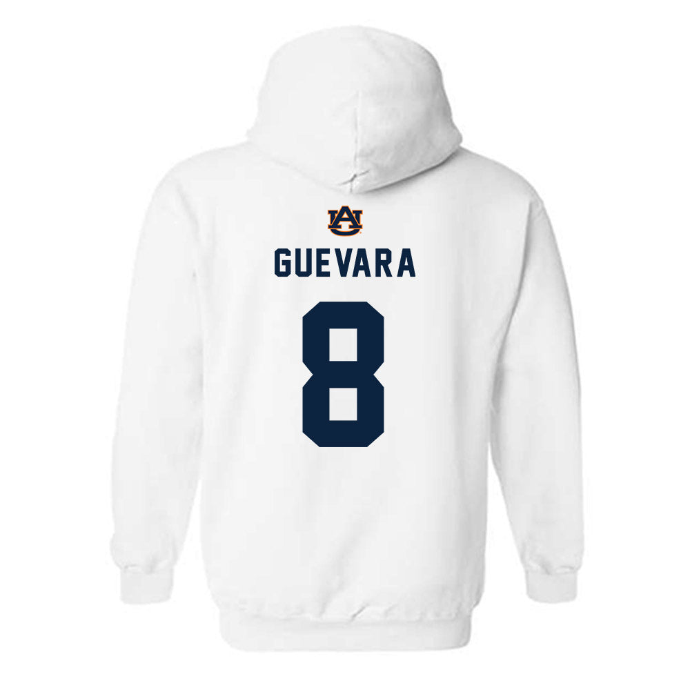 Auburn - NCAA Baseball : Eric Guevara - Replica Shersey Hooded Sweatshirt-1