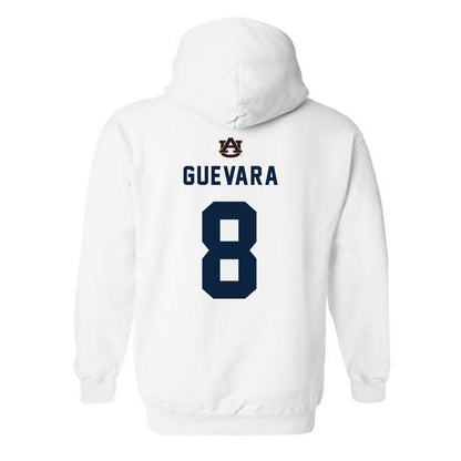 Auburn - NCAA Baseball : Eric Guevara - Replica Shersey Hooded Sweatshirt-1