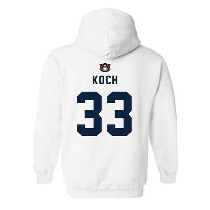 Auburn - NCAA Baseball : Mason Koch - Replica Shersey Hooded Sweatshirt-1