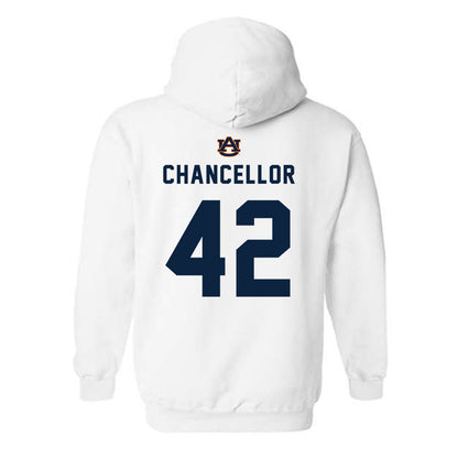 Auburn - NCAA Baseball : Abe Chancellor - Replica Shersey Hooded Sweatshirt-1