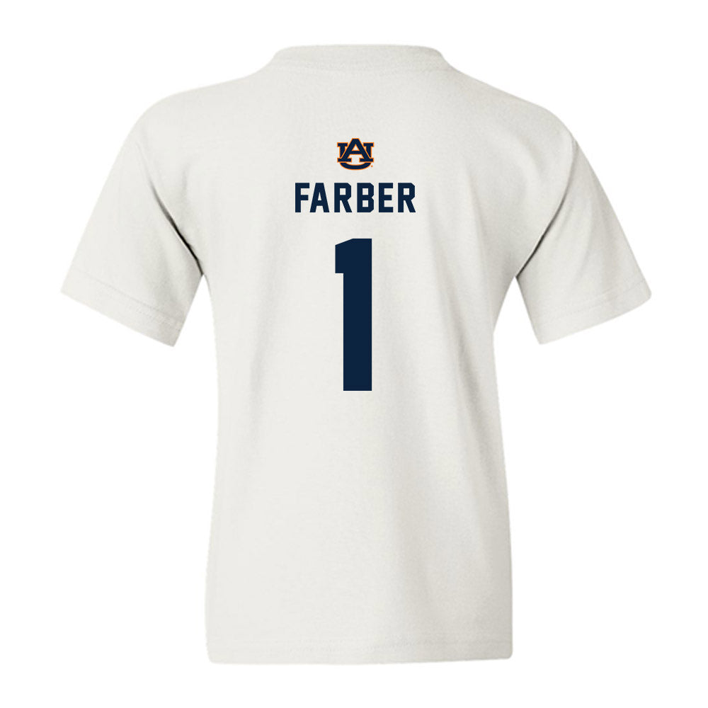 Auburn - NCAA Baseball : Ryne Farber - Replica Shersey Youth T-Shirt-1