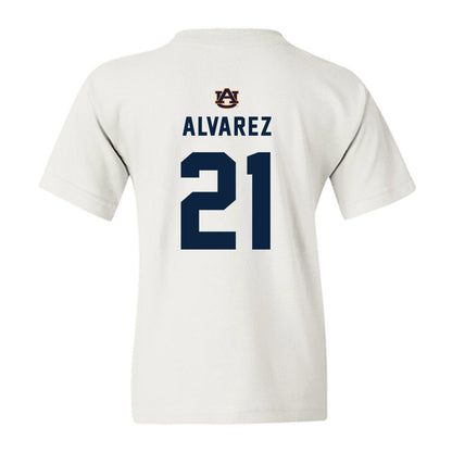 Auburn - NCAA Baseball : Andreas Alvarez - Replica Shersey Youth T-Shirt-1