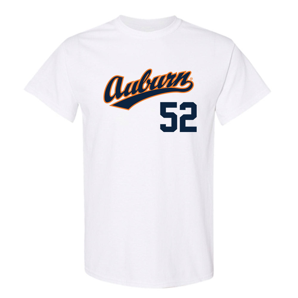 Auburn - NCAA Baseball : Tanner Waldrop - Replica Shersey T-Shirt-0