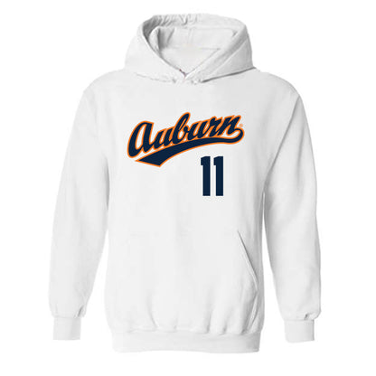 Auburn - NCAA Baseball : Brandon McCraine - Replica Shersey Hooded Sweatshirt-0