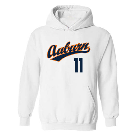Auburn - NCAA Baseball : Brandon McCraine - Replica Shersey Hooded Sweatshirt-0