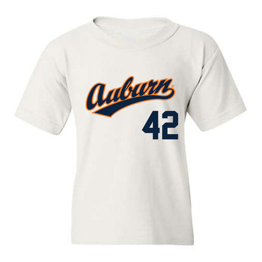 Auburn - NCAA Baseball : Abe Chancellor - Replica Shersey Youth T-Shirt-0