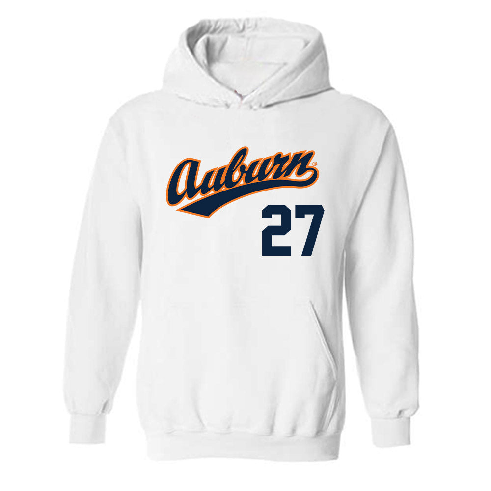 Auburn - NCAA Baseball : Christian Chatterton - Replica Shersey Hooded Sweatshirt-0