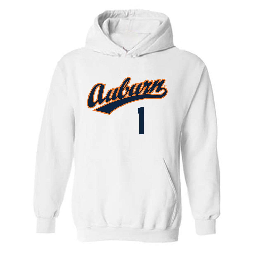 Auburn - NCAA Baseball : Ryne Farber - Replica Shersey Hooded Sweatshirt-0