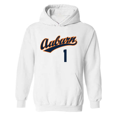 Auburn - NCAA Baseball : Ryne Farber - Replica Shersey Hooded Sweatshirt-0