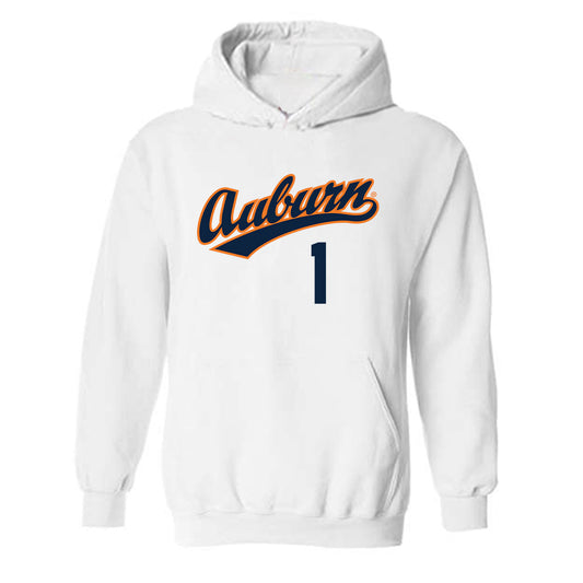 Auburn - NCAA Baseball : Ryne Farber - Replica Shersey Hooded Sweatshirt-0