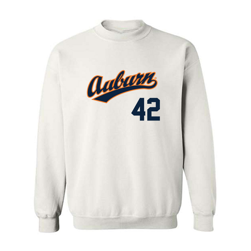 Auburn - NCAA Baseball : Abe Chancellor - Replica Shersey Crewneck Sweatshirt-0