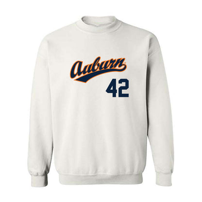 Auburn - NCAA Baseball : Abe Chancellor - Replica Shersey Crewneck Sweatshirt-0